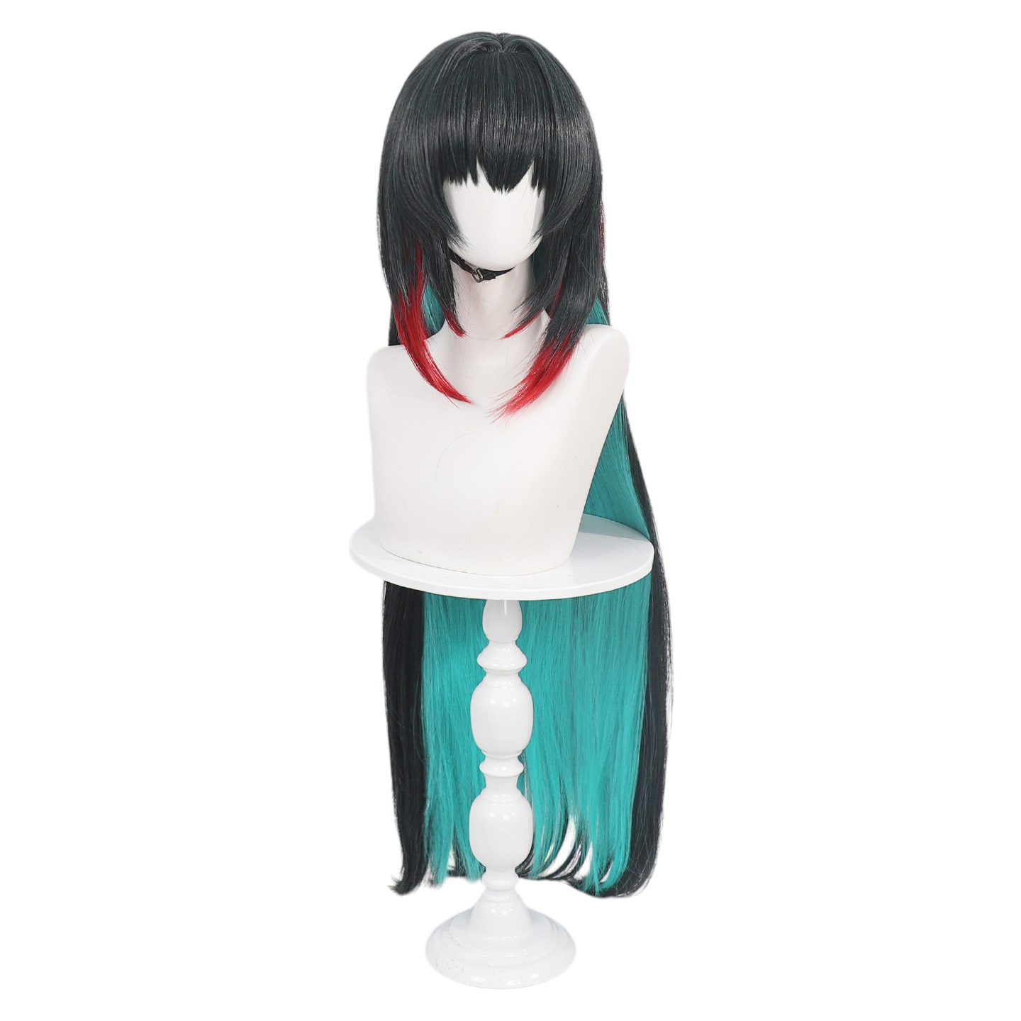White Smoke Zhuang Fangyi Cosplay Wig - Arknights: Endfield (Split Color Long) (FEVERCOS)