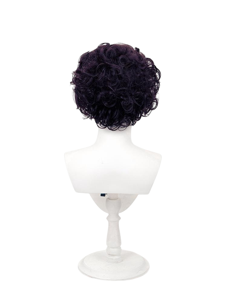 White Smoke Agott Cosplay Wig - Witch Hat Atelier (Black-Brown Large Curls) (FEVERCOS)