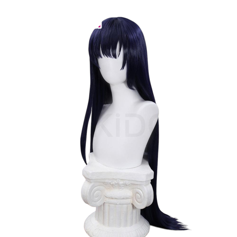 White Smoke Anna Yamada Cosplay Wig - The Dangers in My Heart (80cm Long Straight) (FEVERCOS)
