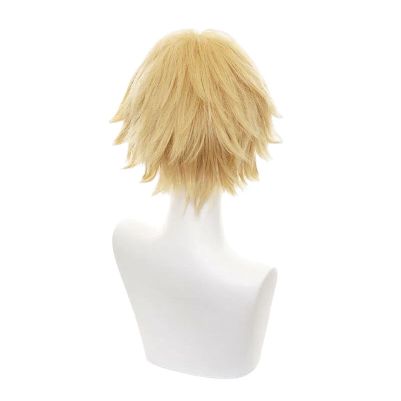 White Smoke Denji Cosplay Wig - Chainsaw Man (Blonde Spiky) (FEVERCOS)