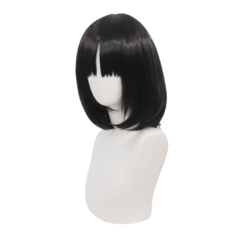 Light Gray Kikyou Kiryuu Cosplay Wig - Blue Archive (Black Bob Scalp) (FEVERCOS)