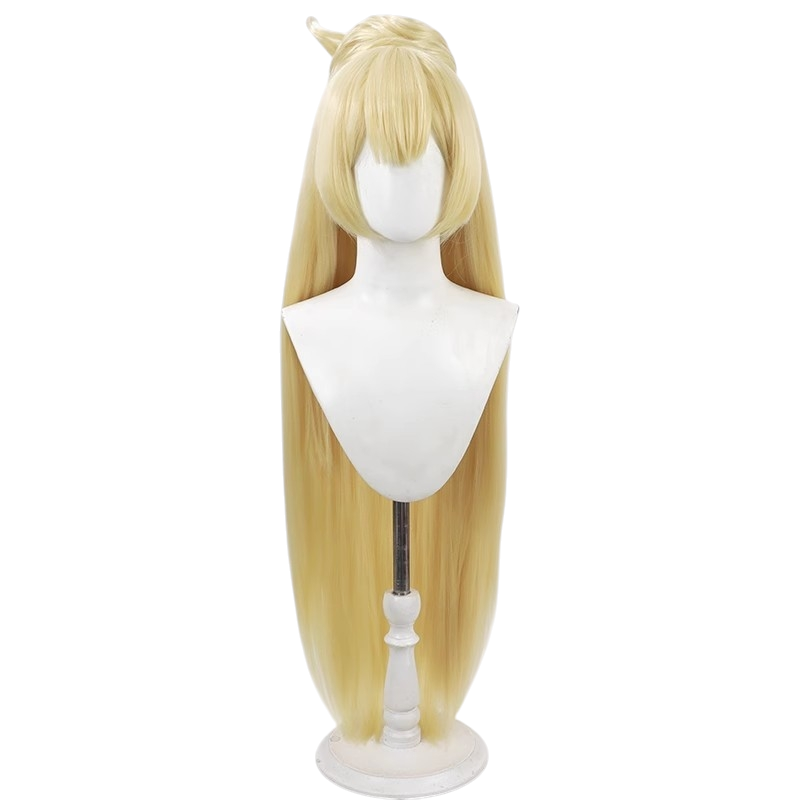 White Smoke Hime Shiratori Cosplay Wig - Aikatsu Stars! (Golden Blonde Curly) (FEVERCOS)