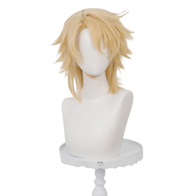 White Smoke Varka Cosplay Wig - Genshin Impact (White Flipped Short) (FEVERCOS)