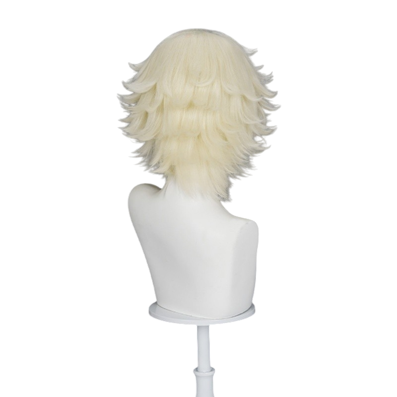 White Smoke Norton Campbell (Truth & Inference) Cosplay Wig - Identity V (Teased Flipped Short) (FEVERCOS)