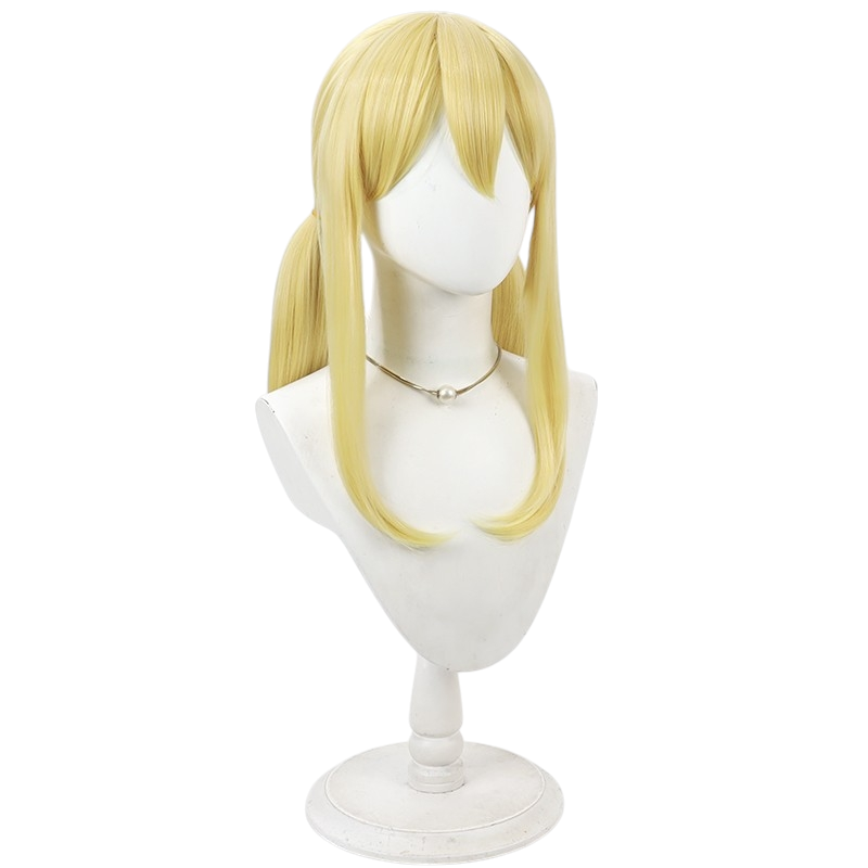 White Smoke Lucy Heartfilia (Twin Tails Ver.) Cosplay Wig - Fairy Tail (Blonde Integrated Twin Tails) (FEVERCOS)