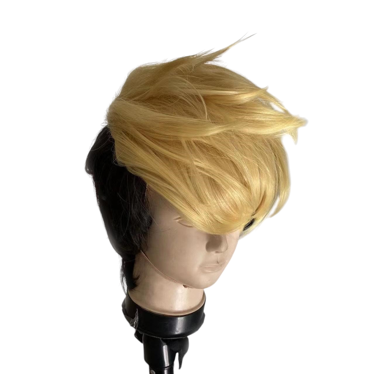 White Smoke Vash the Stampede Cosplay Wig - Trigun Stampede (Blonde Undercut/Spiky) (FEVERCOS)