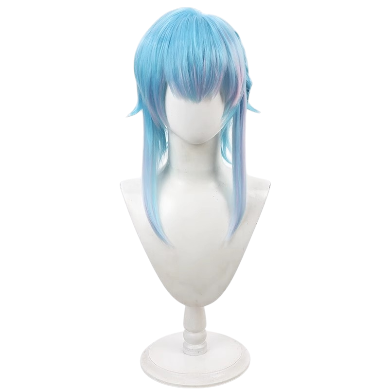 White Smoke Flure Garcia Cosplay Wig - Devil Butler with Black Cat (Pastel Gradient Scalp) (FEVERCOS)