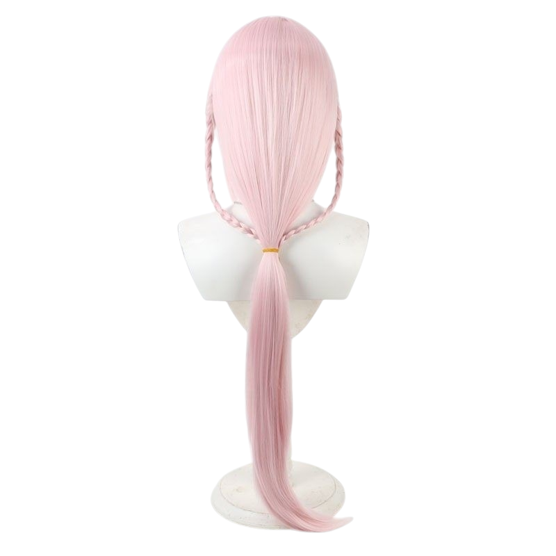 White Smoke Tamaki Iroha Cosplay Wig - Magia Record (Pink Asymmetrical) (FEVERCOS)