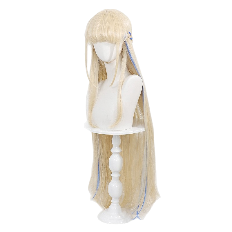 White Smoke Toki Asukuma (Bunny Girl Ver.) Cosplay Wig - Blue Archive (Silver Long Scalp) (FEVERCOS)