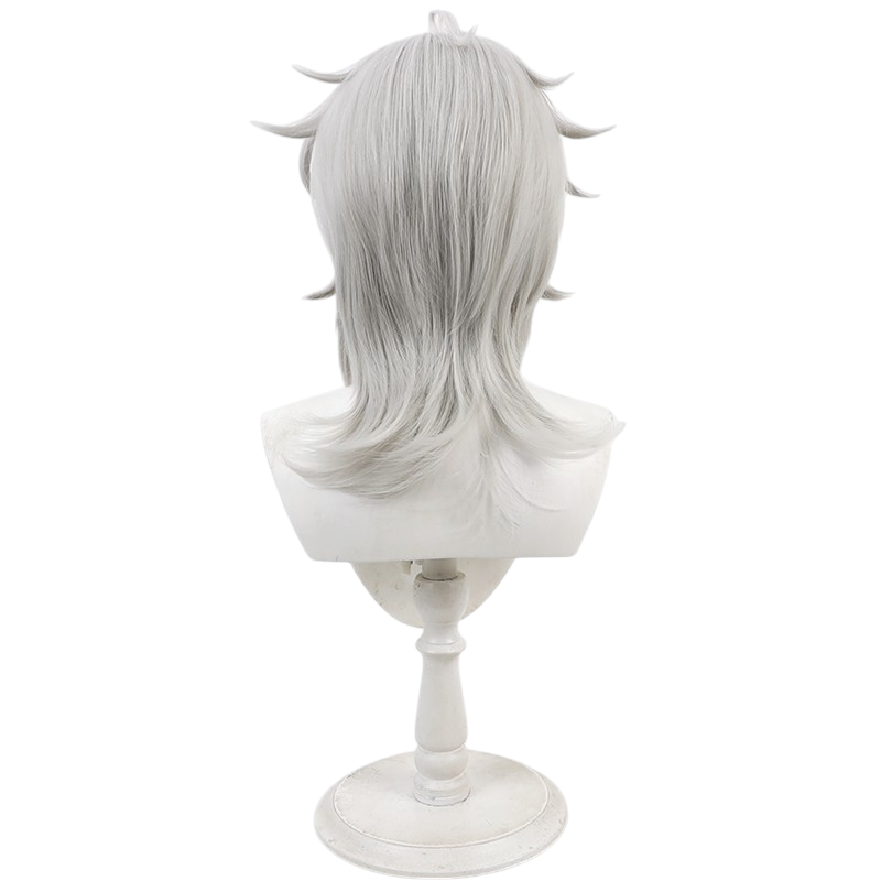 White Smoke Kuguru Domeki Cosplay Wig - 18TRIP (Flipped Layers & Long Tail) (FEVERCOS)
