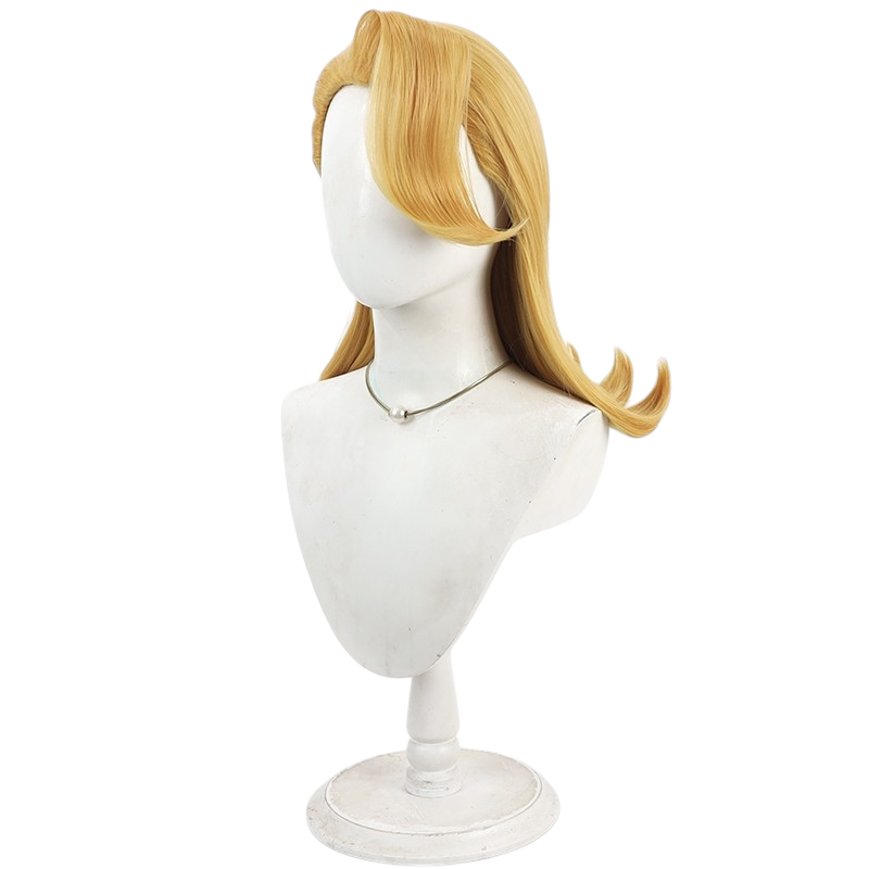 White Smoke Emma Frost Cosplay Wig - Marvel Rivals (Blonde Sleek Styling) (FEVERCOS)