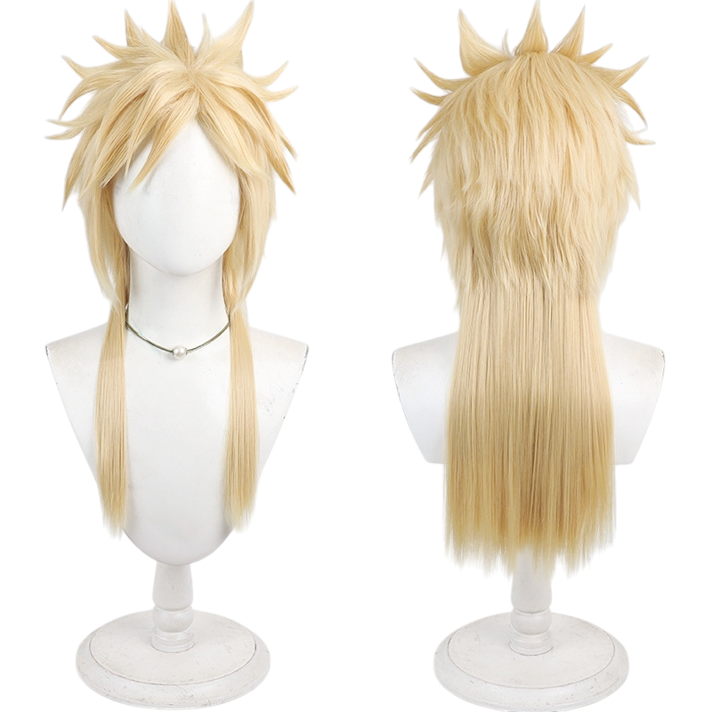 White Smoke Cloud Strife (Miss Cloud / Crossdressing Ver.) Cosplay Wig - Final Fantasy VII (Blonde Braided Pigtails) (FEVERCOS)
