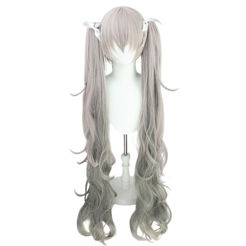 Gray Hatsune Miku (Nightcord at 25:00) Cosplay Wig - Project Sekai (Grey-White) (FEVERCOS)