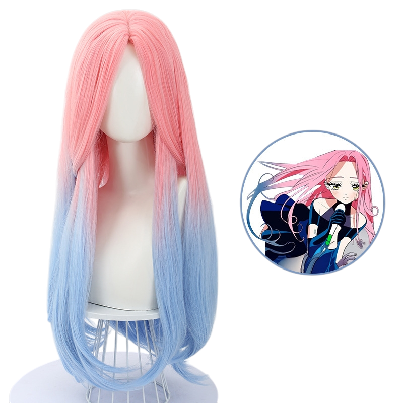White Smoke Mizi Cosplay Wig - Alien Stage (Clematis Pink Gradient) (FEVERCOS)