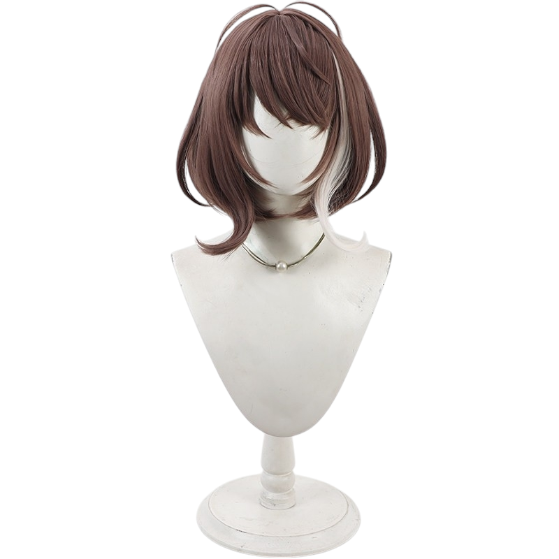 White Smoke Asu Cosplay Wig - SINSEKAI RECORD / VTuber (Highlighted Scalp) (FEVERCOS)