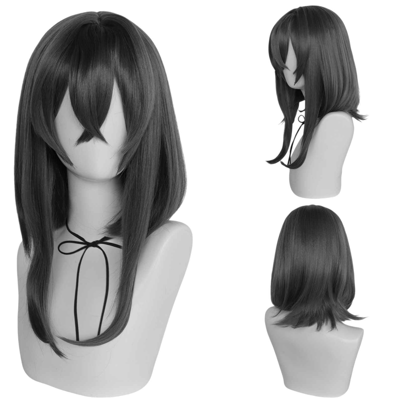 Dark Slate Gray Yori Asanagi Cosplay Wig - Whisper Me a Love Song (Grey Short) (FEVERCOS)