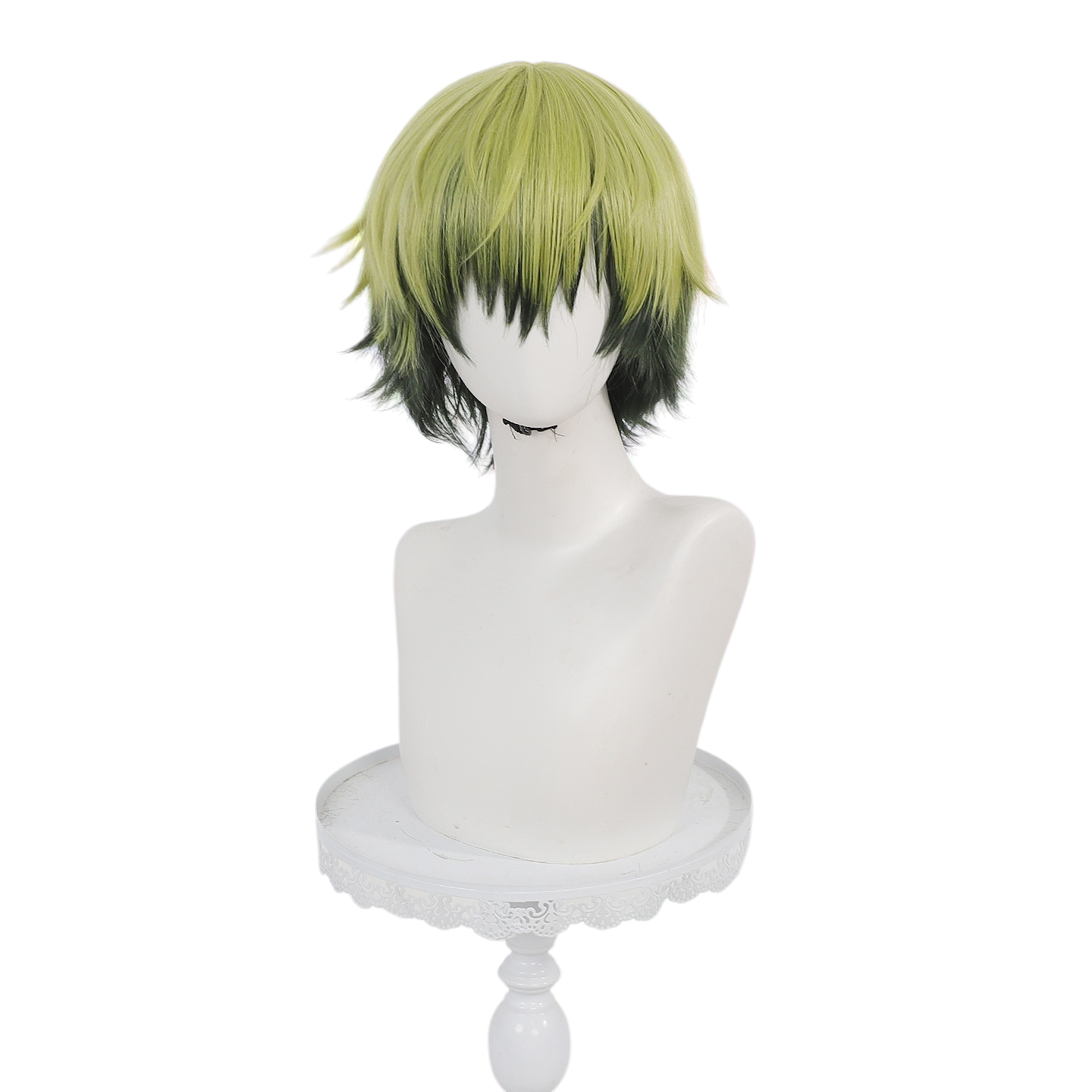 White Smoke Naoya Zenin Cosplay Wig - Jujutsu Kaisen (Blonde/Black Split Short) (FEVERCOS)
