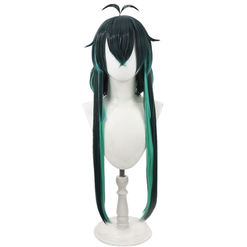 White Smoke Bastien Kelly Cosplay Wig - Devil Butler with Black Cat (Highlight Sideburns) (FEVERCOS)