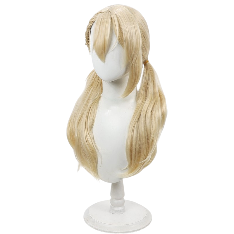 White Smoke Varvara Pilipenko Cosplay Wig - Chained Soldier (Blonde Wavy Scalp) (FEVERCOS)