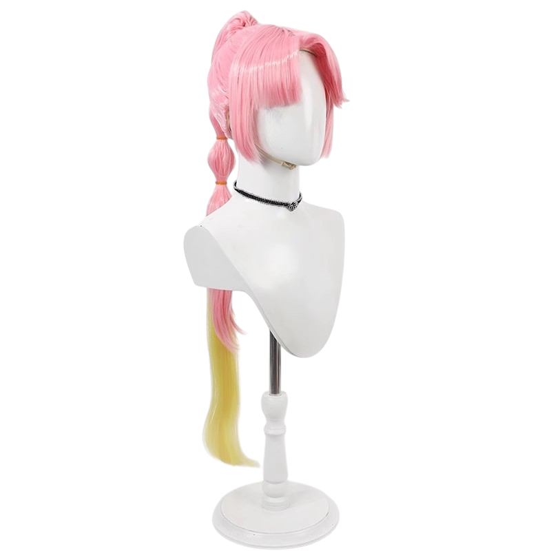 White Smoke Hime Anyoji Cosplay Wig - Link! Like! Love Live! (Blonde with Colored Ends) (FEVERCOS)