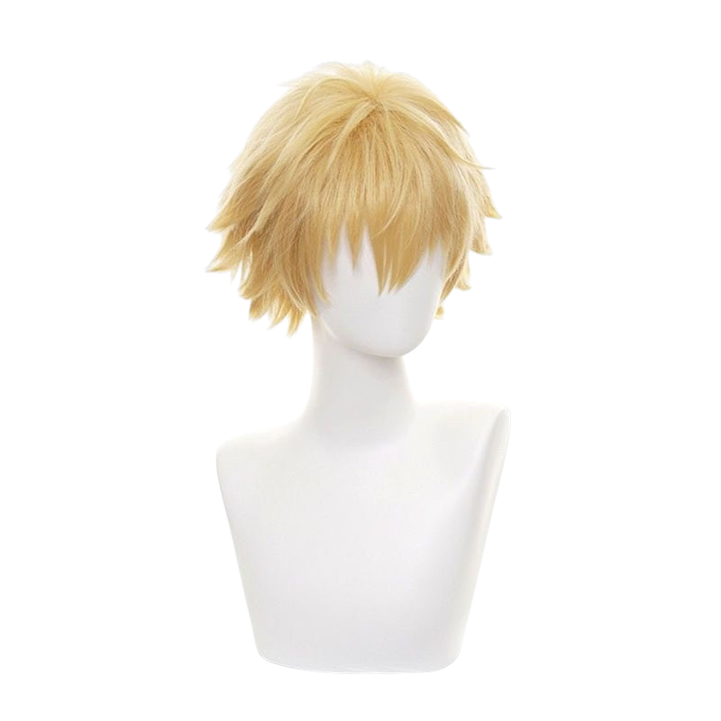 White Smoke Denji Cosplay Wig - Chainsaw Man (Blonde Spiky) (FEVERCOS)