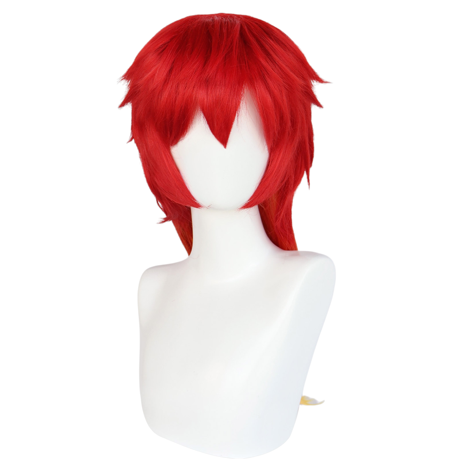 White Smoke Togoku Tōma (Premium) Cosplay Wig - Wind Breaker (Red/Gold Gradient) (FEVERCOS)