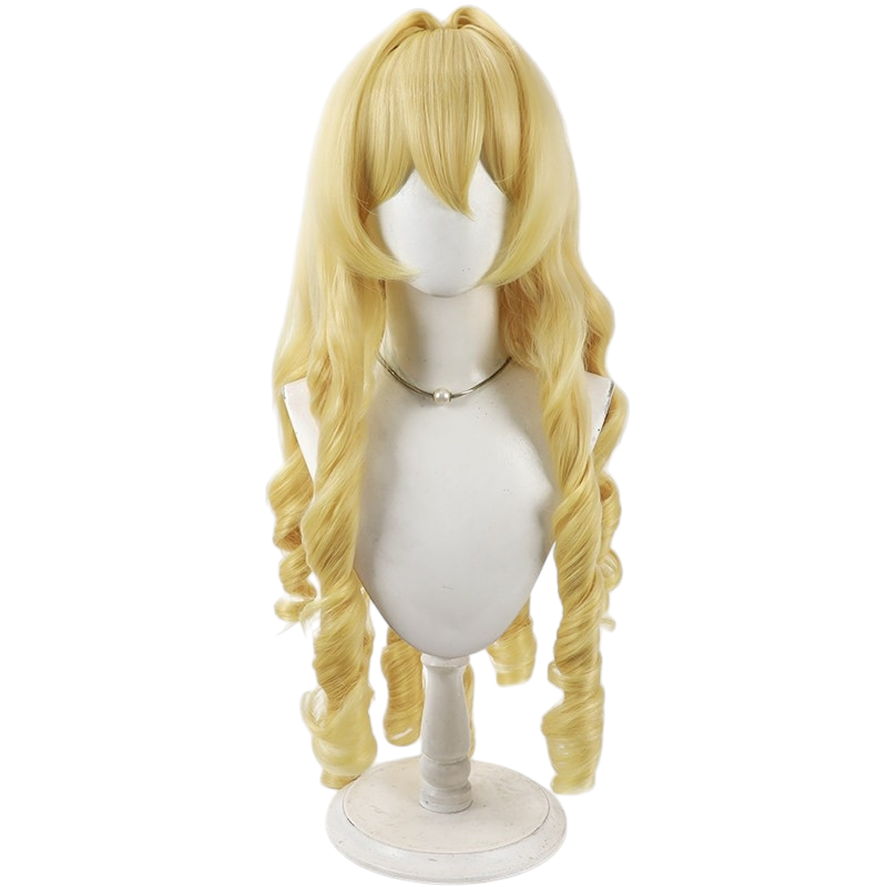 White Smoke Crown Cosplay Wig - Goddess of Victory: NIKKE (Golden Spiral Curls) (FEVERCOS)