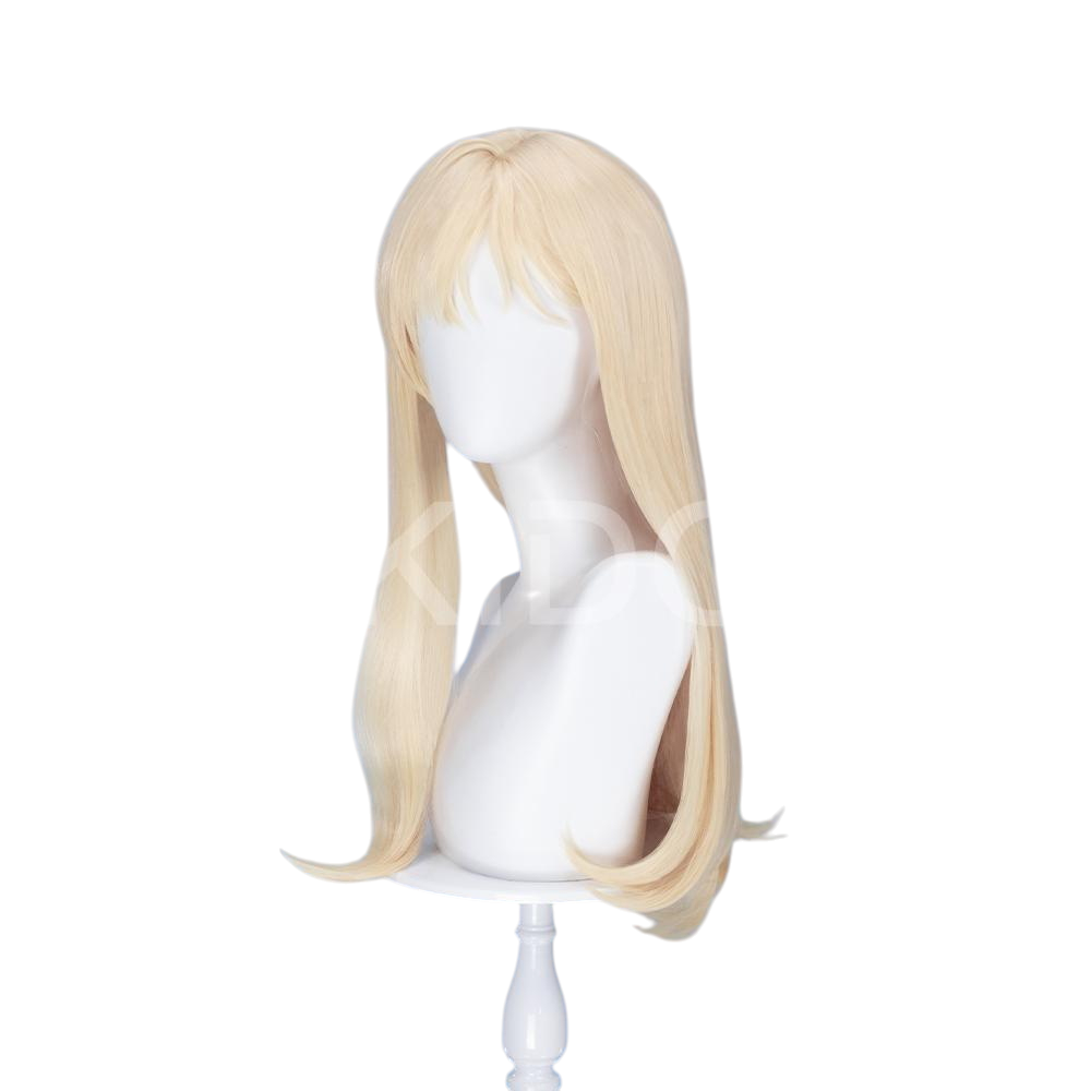 White Smoke Saki Ayase (Standard Ver.) Cosplay Wig - Days with My Stepsister (60cm Light Blonde Scalp) (FEVERCOS)