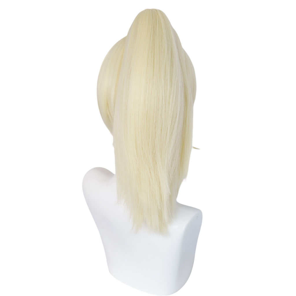 Light Gray Odette Cosplay Wig - Hazbin Hotel (Black/White Bun) (FEVERCOS)