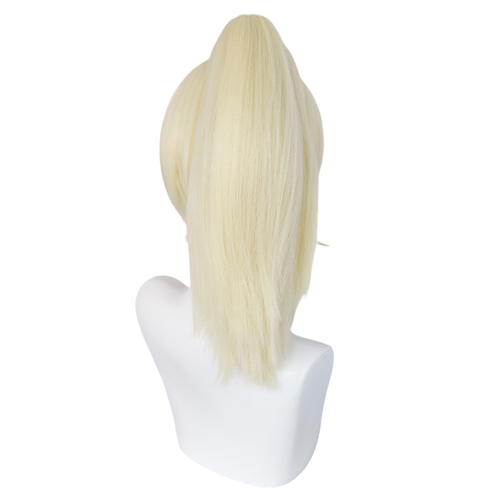 Light Gray Odette Cosplay Wig - Hazbin Hotel (Black/White Bun) (FEVERCOS)