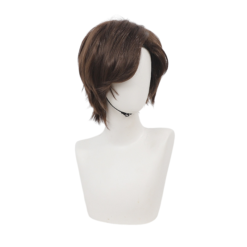 White Smoke Leon S. Kennedy (Requiem Ver.) Cosplay Wig - Resident Evil 9 (Brown Side Part) (FEVERCOS)
