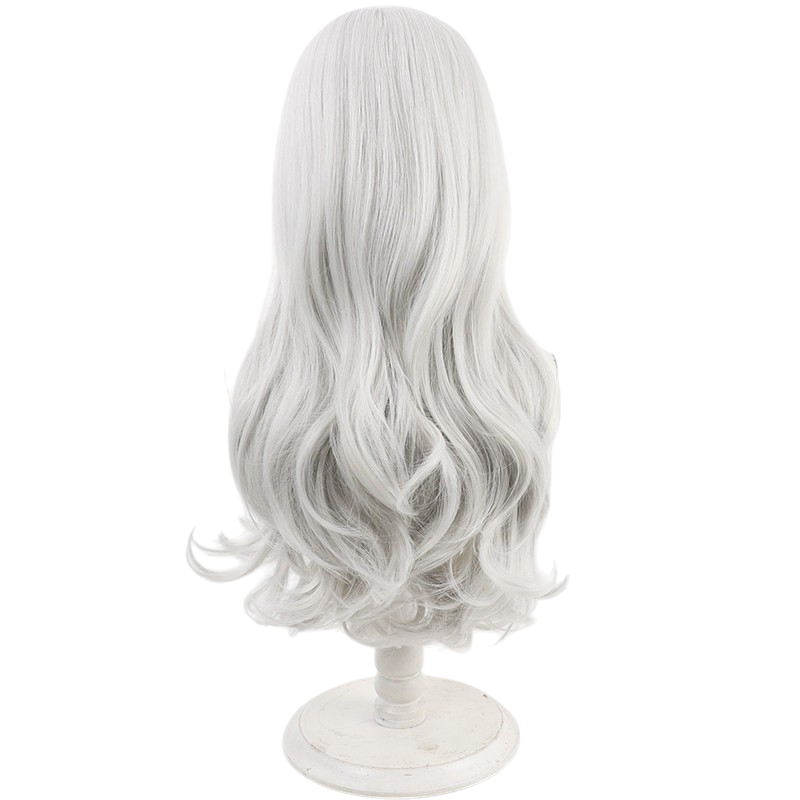 White Smoke Mael Cosplay Wig - 33rd Expedition Team (Silver White Curly Scalp) (FEVERCOS)