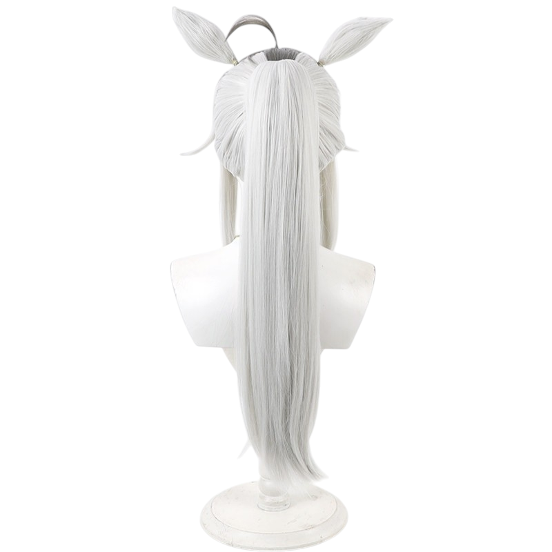 White Smoke Angelica Cosplay Wig - Library of Ruina (Silver White Loose Scalp) (FEVERCOS)