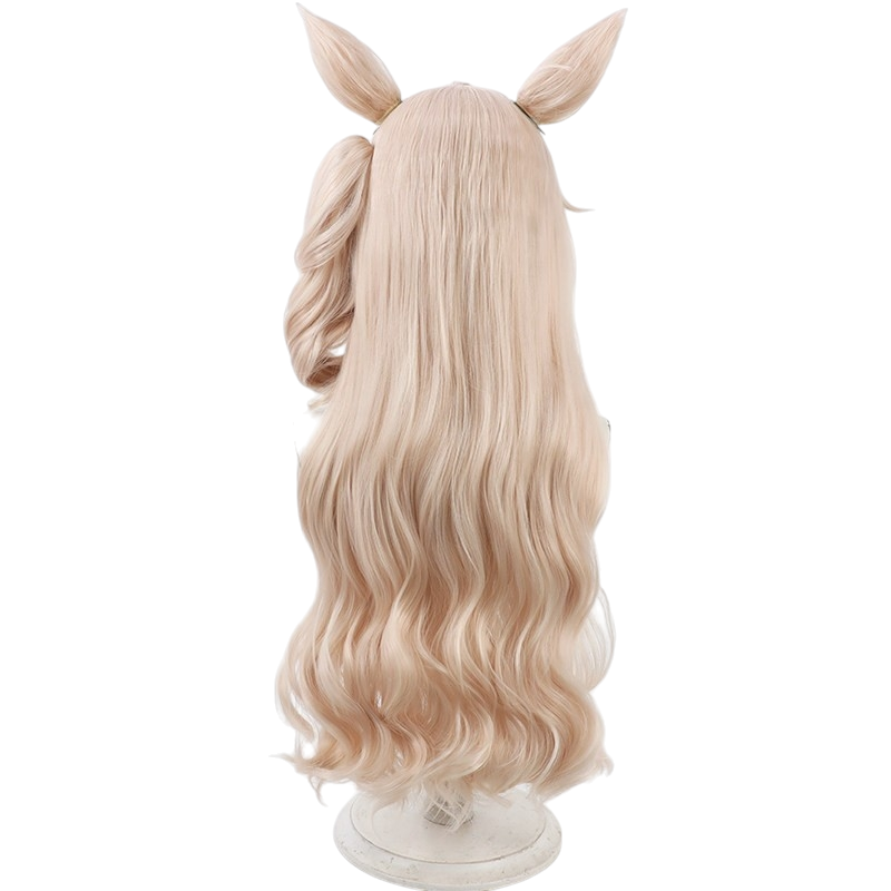 White Smoke Victoire Pisa Cosplay Wig - Uma Musume (Curly Styling) (FEVERCOS)