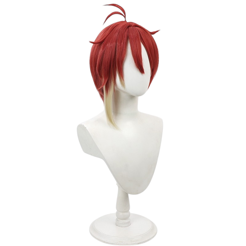 White Smoke Fennesz Oswald Cosplay Wig - Devil Butler with Black Cat (Gradient Scalp Style) (FEVERCOS)