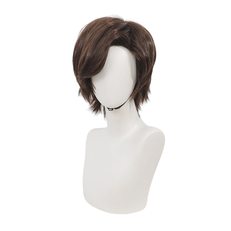 White Smoke Leon S. Kennedy (Requiem Ver.) Cosplay Wig - Resident Evil 9 (Brown Side Part) (FEVERCOS)