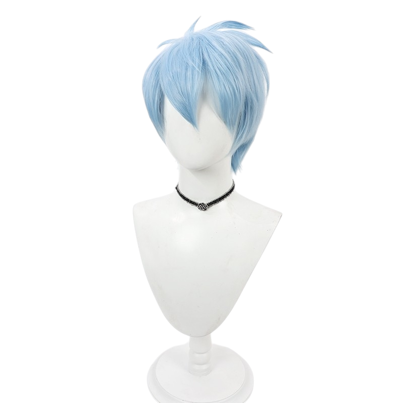 White Smoke Lance Crown Cosplay Wig - Mashle: Magic and Muscles (Blue Teased Spiky) (FEVERCOS)