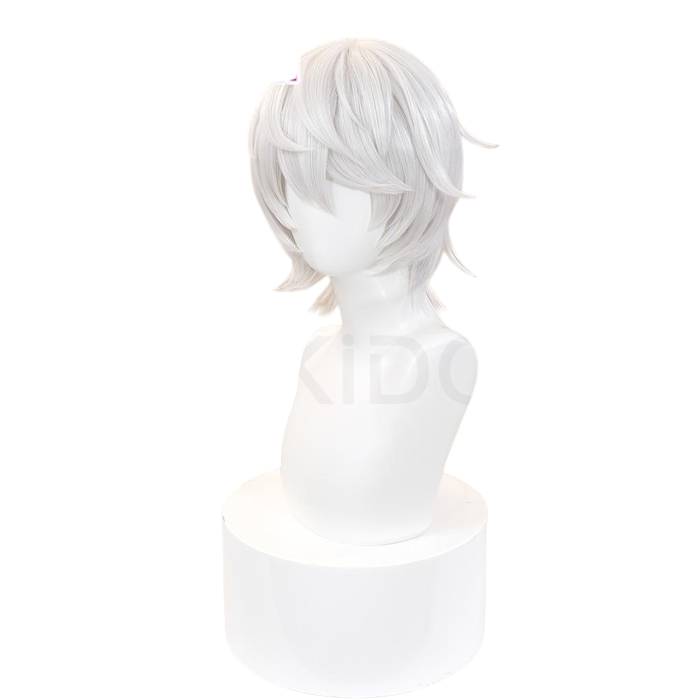 White Smoke Near Cosplay Wig - Death Note (Silver Teased Short) (FEVERCOS)