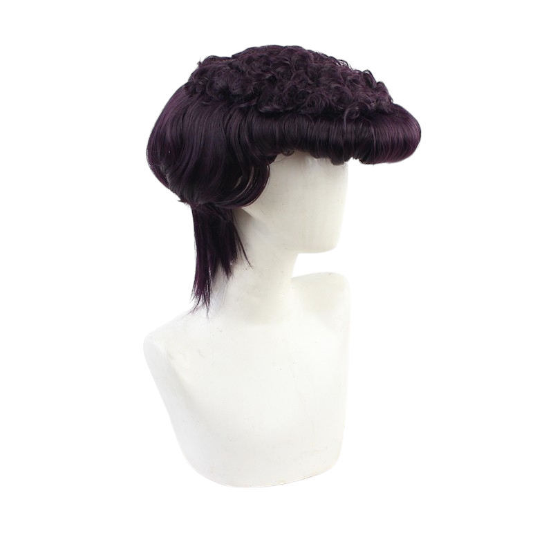White Smoke Josuke Higashikata Cosplay Wig - JoJo (Deep Purple Pompadour) (FEVERCOS)