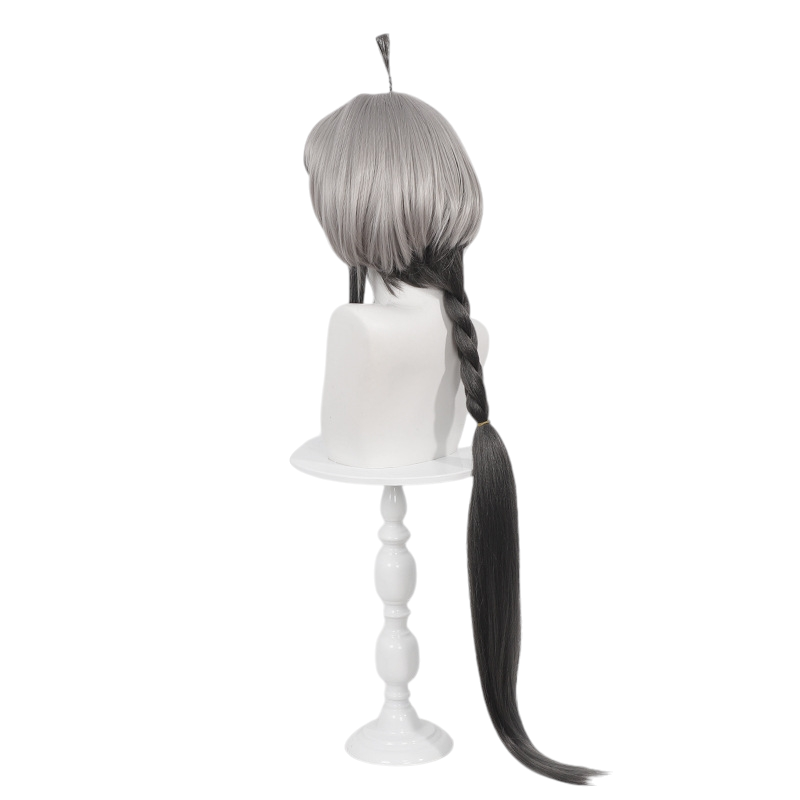 White Smoke Tangtang Cosplay Wig - Arknights: Endfield (Black Highlight Jellyfish Braid) (FEVERCOS)