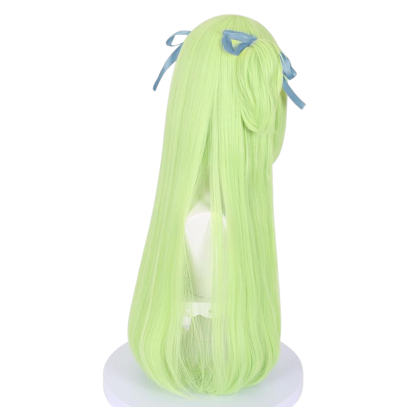 White Smoke Murasame Cosplay Wig - Senren * Banka (Cyan Twin Tails Scalp) (FEVERCOS)