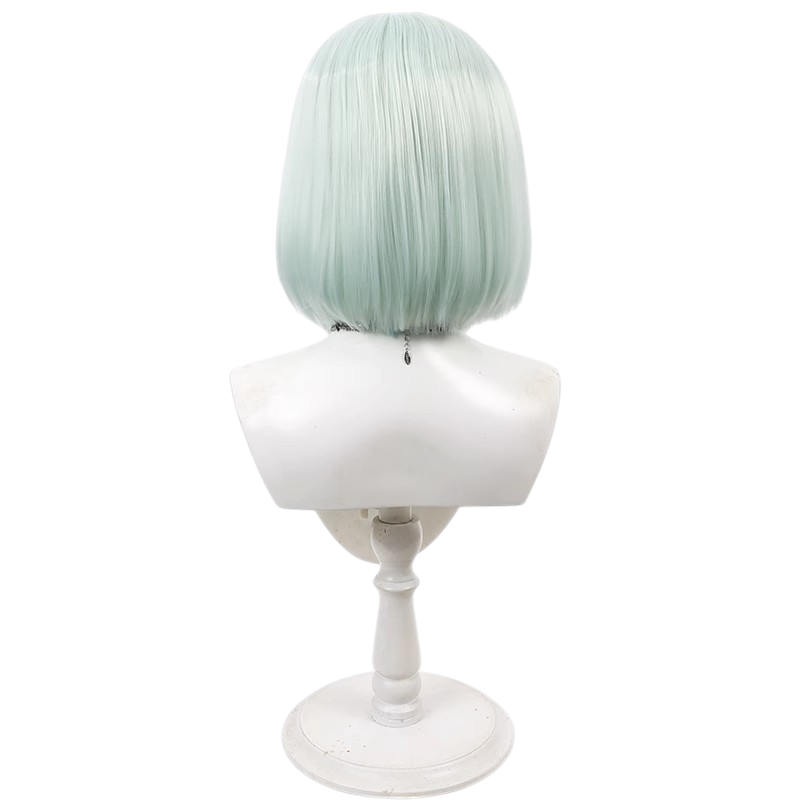 White Smoke Azekawa Kika Cosplay Wig - 18TRIP (Mint Blue Gradient Bob) (FEVERCOS)