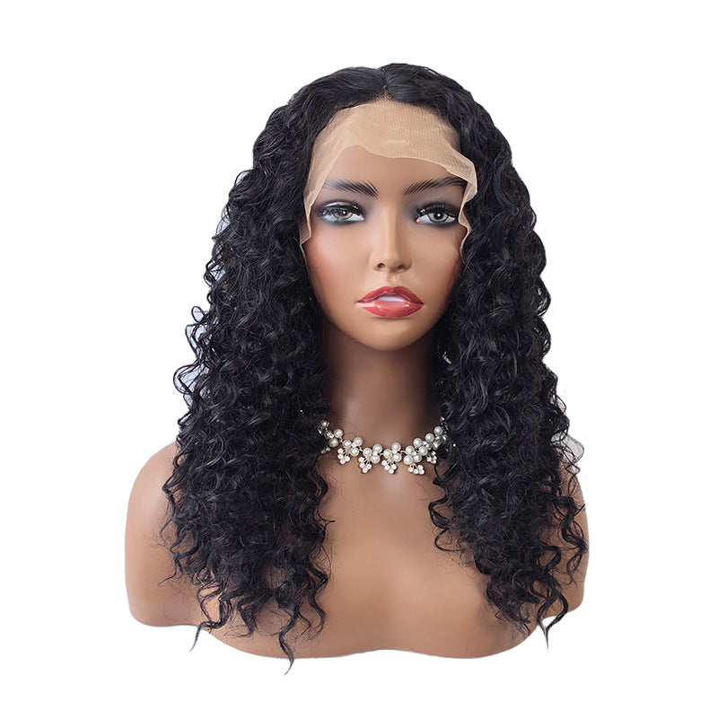 White Smoke Ebony Afro Kinky Curly Wig - Elite Lace Fronts (Short Middle Part) (FEVERCOS)