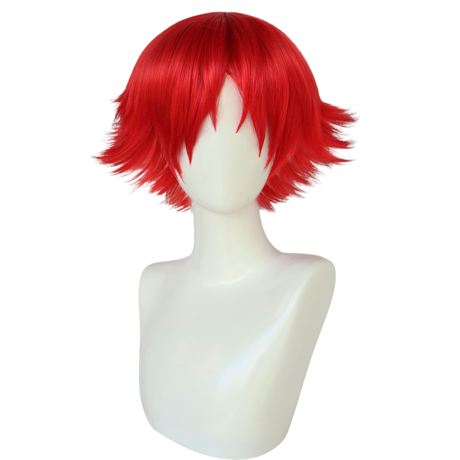 White Smoke Eiji Kikumaru Cosplay Wig - The Prince of Tennis (Red Spiky) (FEVERCOS)