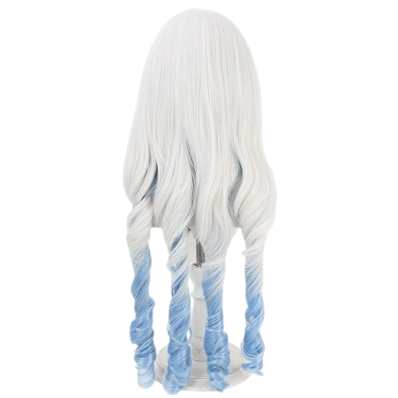 White Smoke Lily Shirogane Cosplay Wig - Aikatsu Stars! (Two-Tone Gradient Roman Curls) (FEVERCOS)