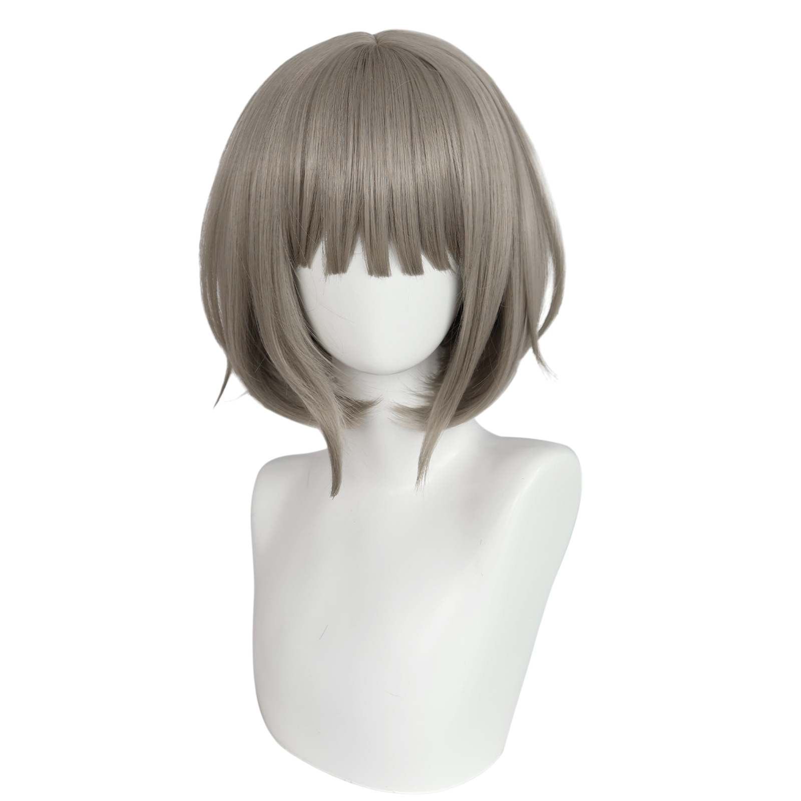 Light Gray Nadeshiko Omuro Cosplay Wig - Yuru Yuri / Omuro-ke (Brown Bob) (FEVERCOS)