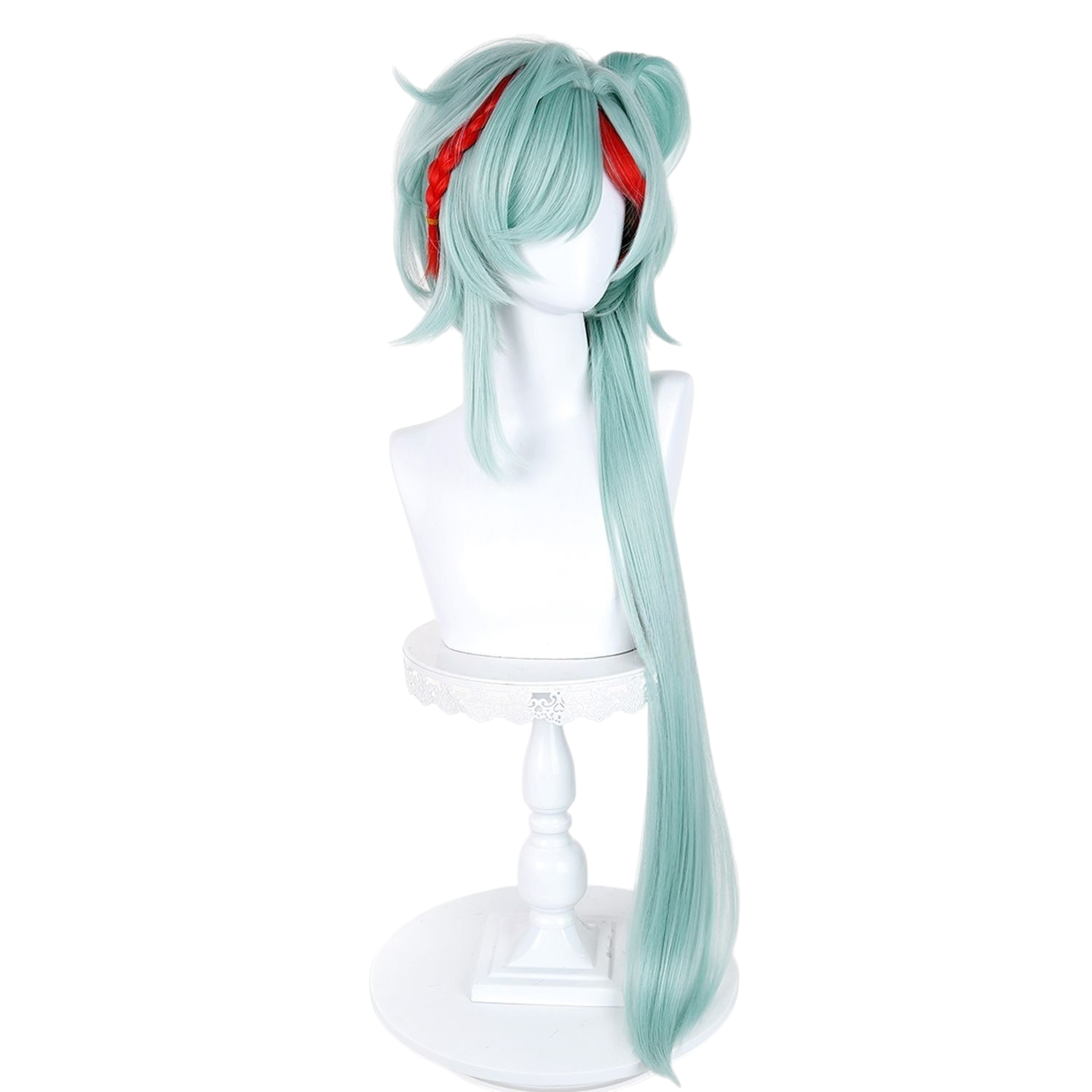 White Smoke Shao Siyuan Cosplay Wig - Honor of Kings (Flower Fairy Twin Rings) (FEVERCOS)