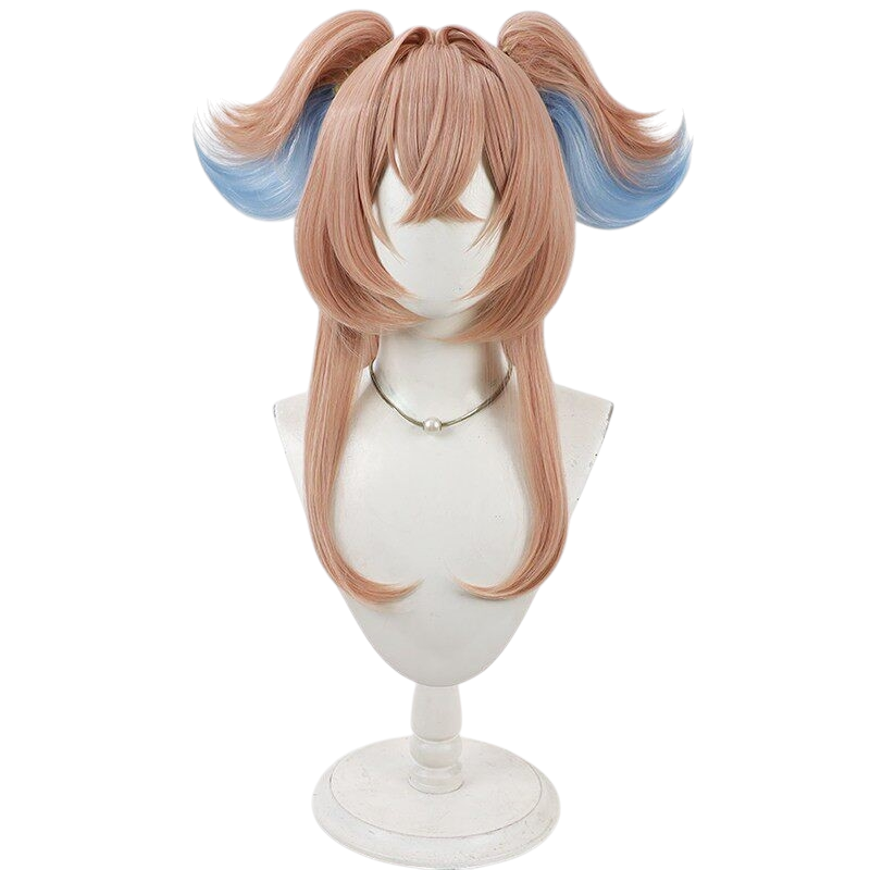 White Smoke Linnea Cosplay Wig - Genshin Impact (Scalp Detachable Ponytail) (FEVERCOS)
