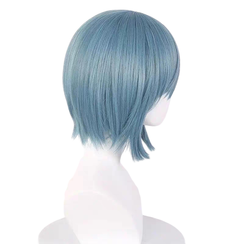 White Smoke Sayaka Miki Cosplay Wig - Puella Magi Madoka Magica (Light Blue Styled Short) (FEVERCOS)