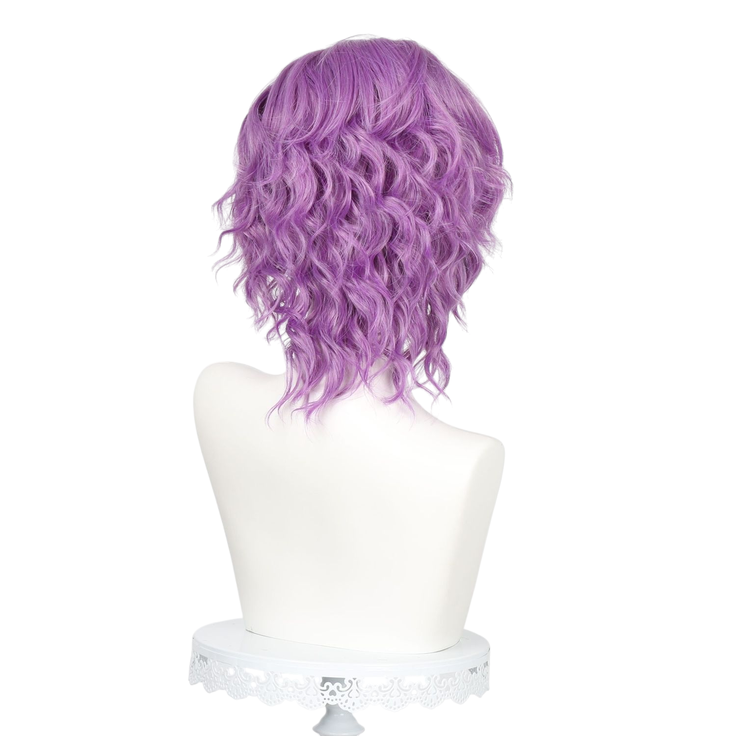 White Smoke The Ripper Jack Cosplay Wig - Identity V (Lilac Purple Short Curly) (FEVERCOS)